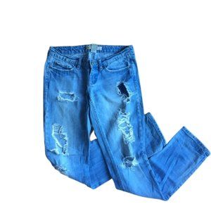 Garage Distressed Skinny Jeans